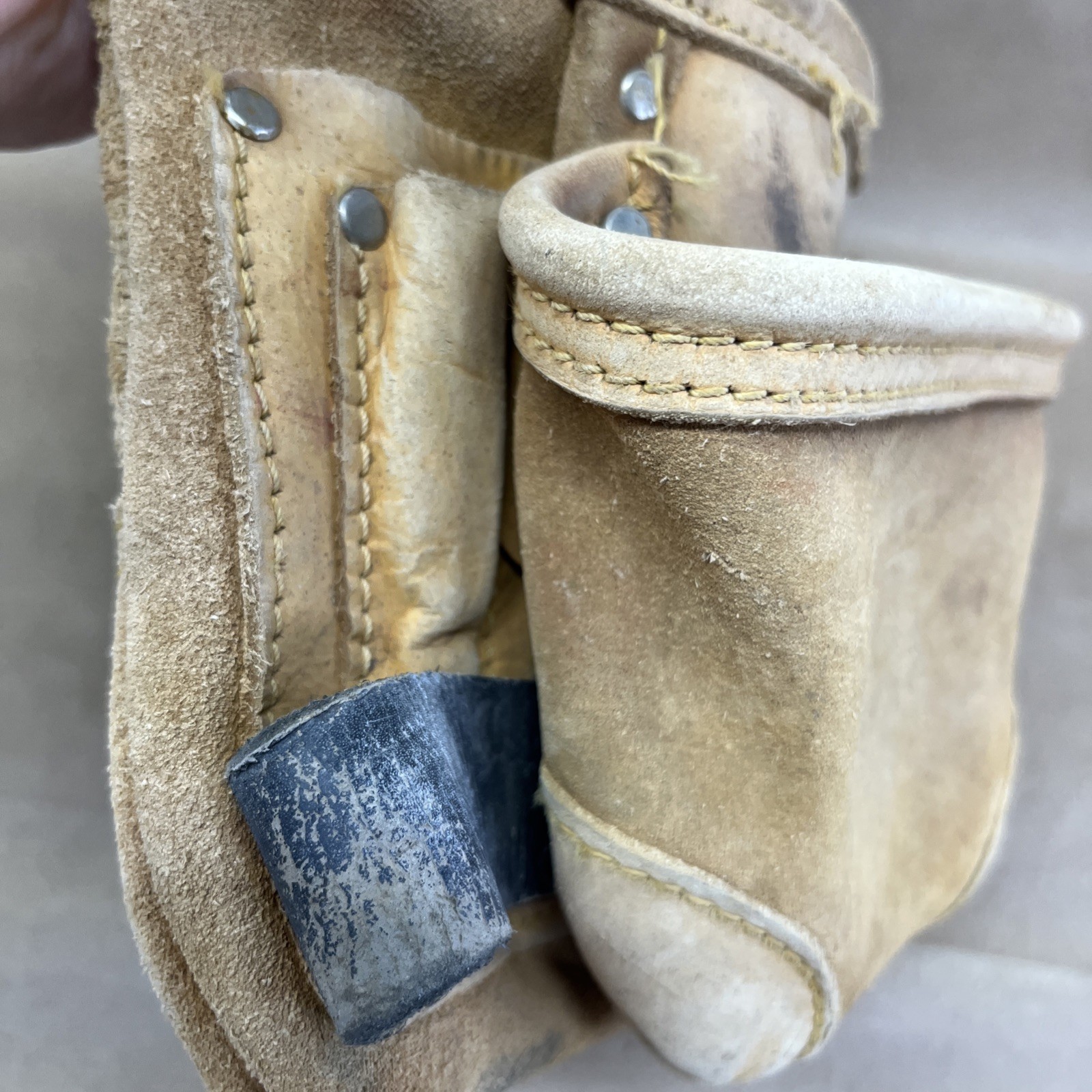 AWP American Work Leather Tool Pouch Carpenter Construction Handyman *SEE PIX