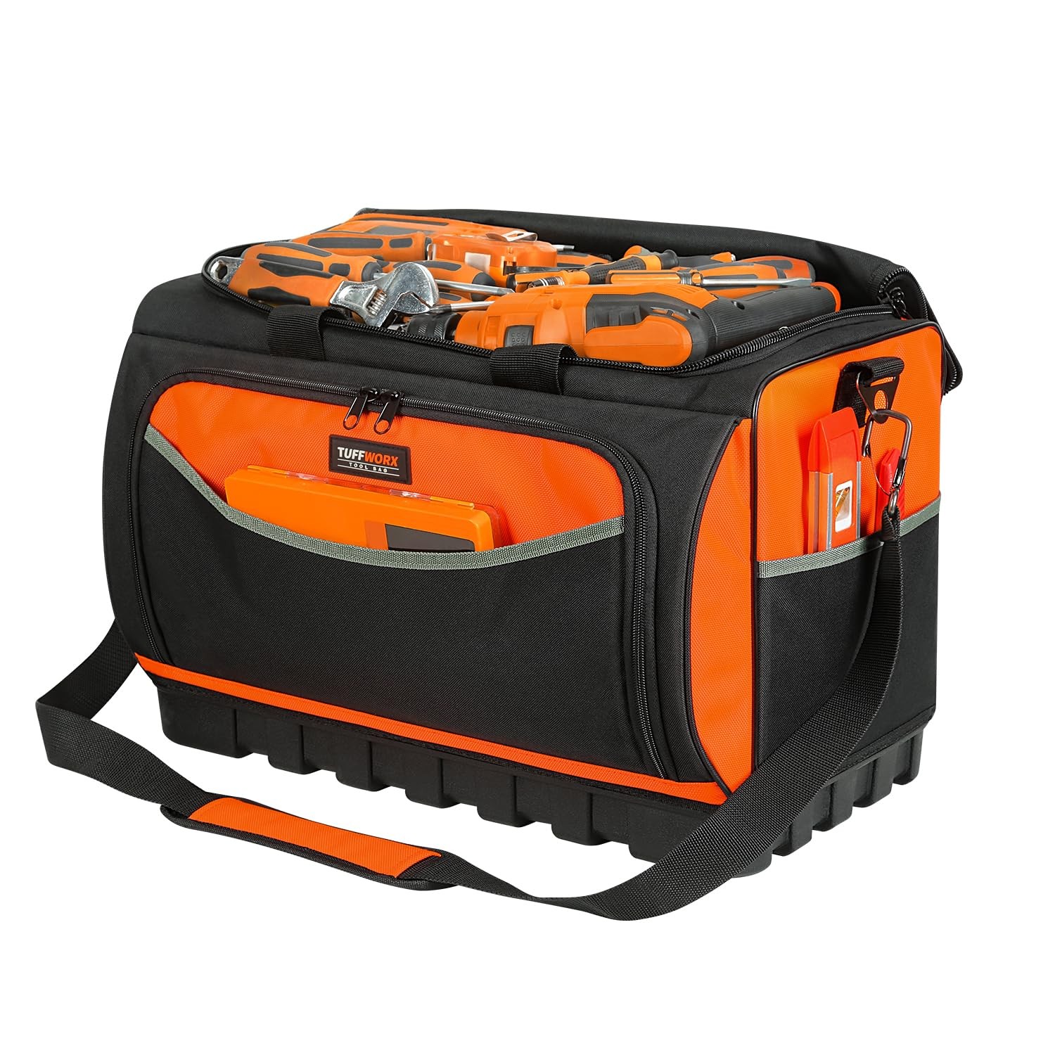 Tuffworx Heavy Duty Tool Bag Large Tool Bags 20Inch 18 Pockets 19.6X 12.9X 11.8