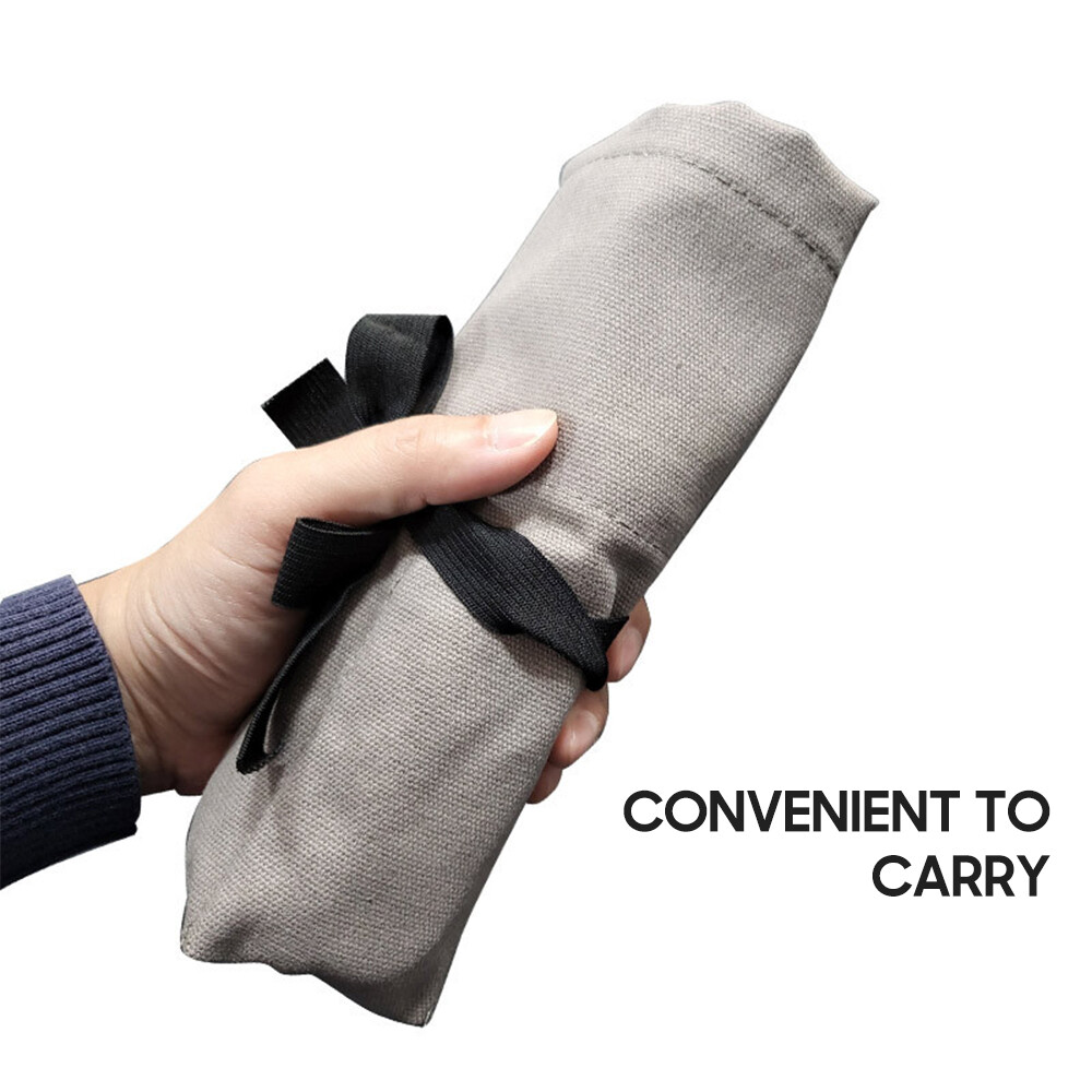 Portable Roll Tool Bag Foldable Roll Small Tool Pouch Multiple Pockets A2C4