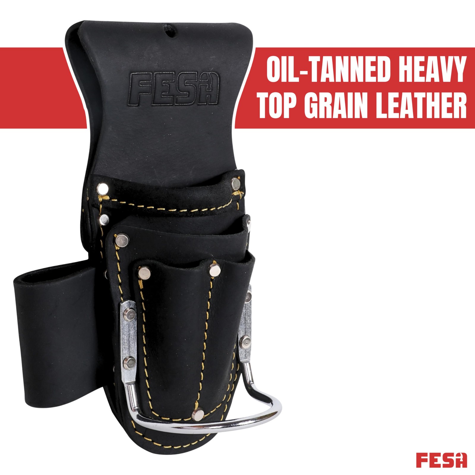 Tool Belt Hammer Holder Leather Multitool Pliers Holster ClipOn 1 PCS