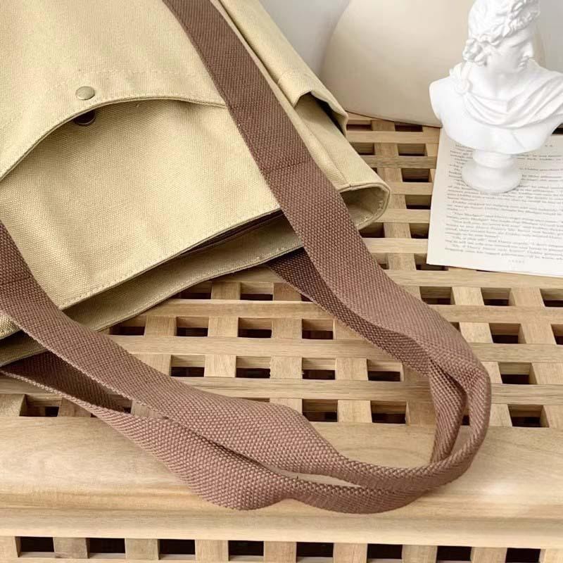 Large Canvas Tote Bag Women Work School College Book Shoulder Shopper Bag