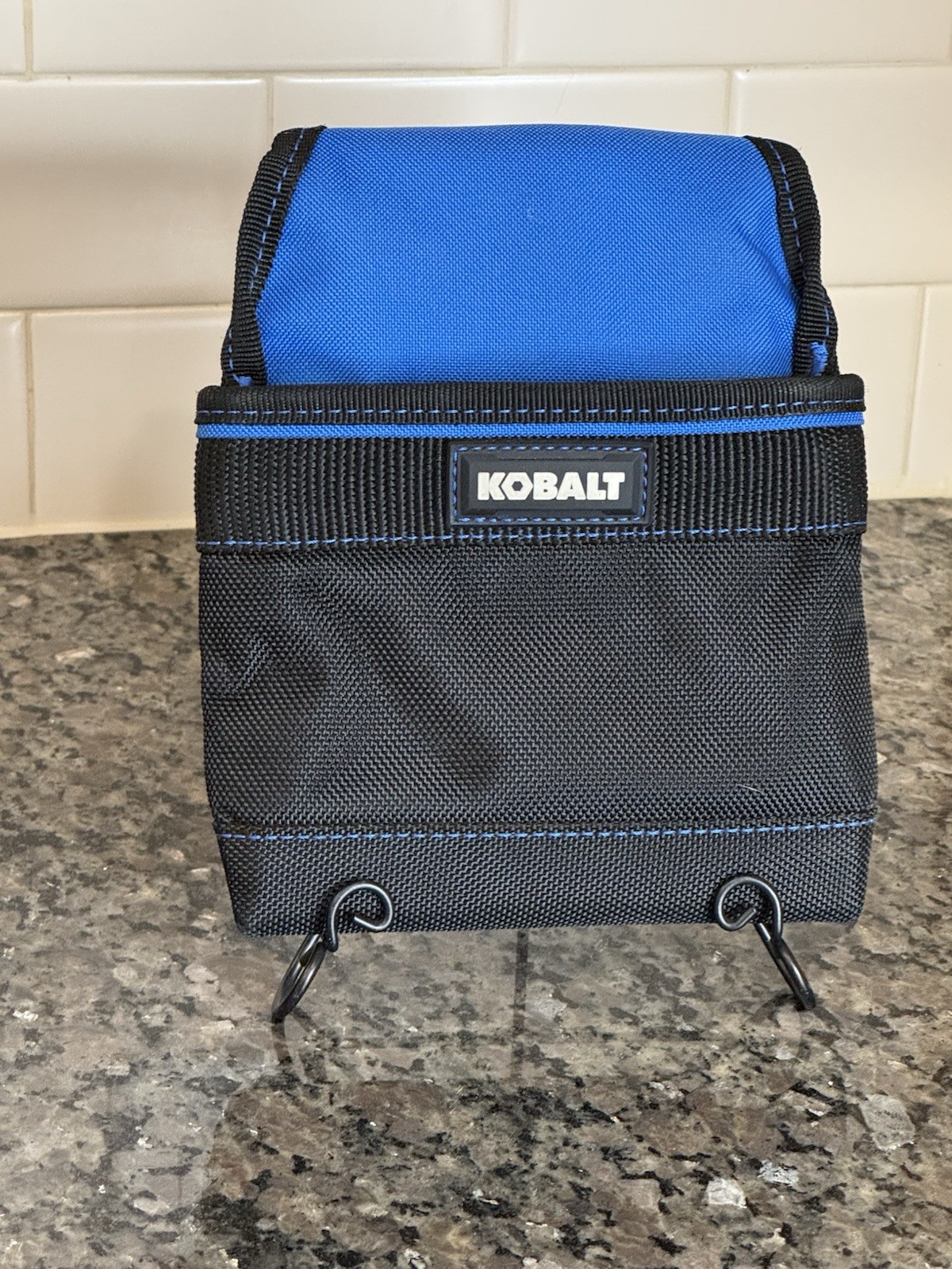 Kobalt Tool Pouch Black Blue Fabric With Handle Belt Clip Single Item