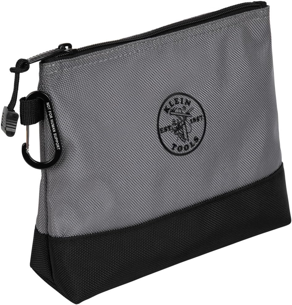 Klein Tools 80183 Zipper Tool Bag Set, (5) Stand-Up Water-Resistant 1680D Pouche