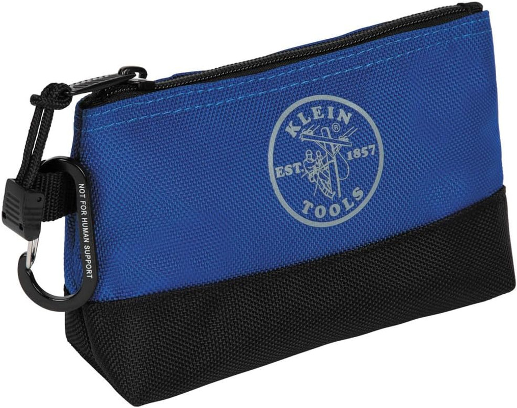 Klein Tools 80183 Zipper Tool Bag Set, (5) Stand-Up Water-Resistant 1680D Pouche