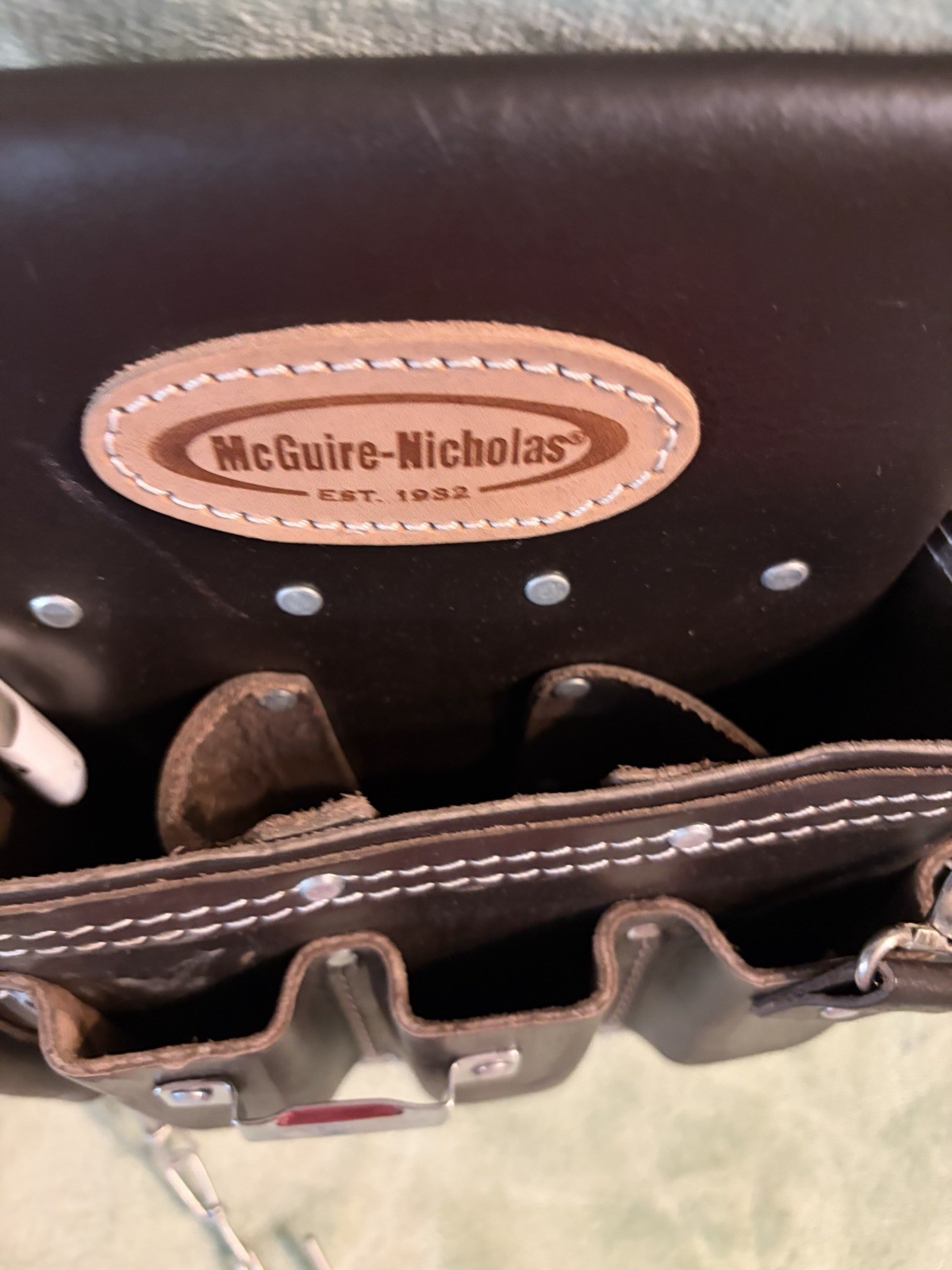 McGuire-Nicholas 526-CC Brown Professional Electrician Pouch