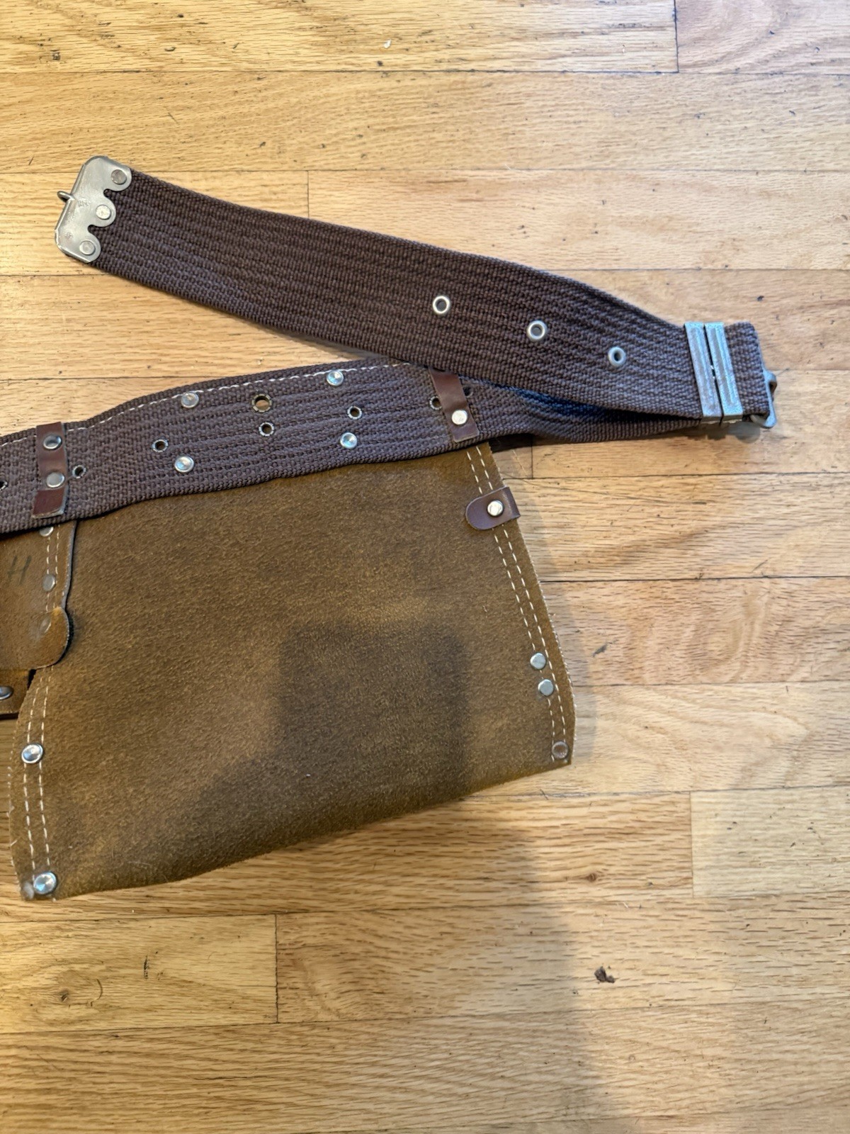Nicholas Leather Carpenter Framing Tool Belt Apron Vintage No. 1527 USA