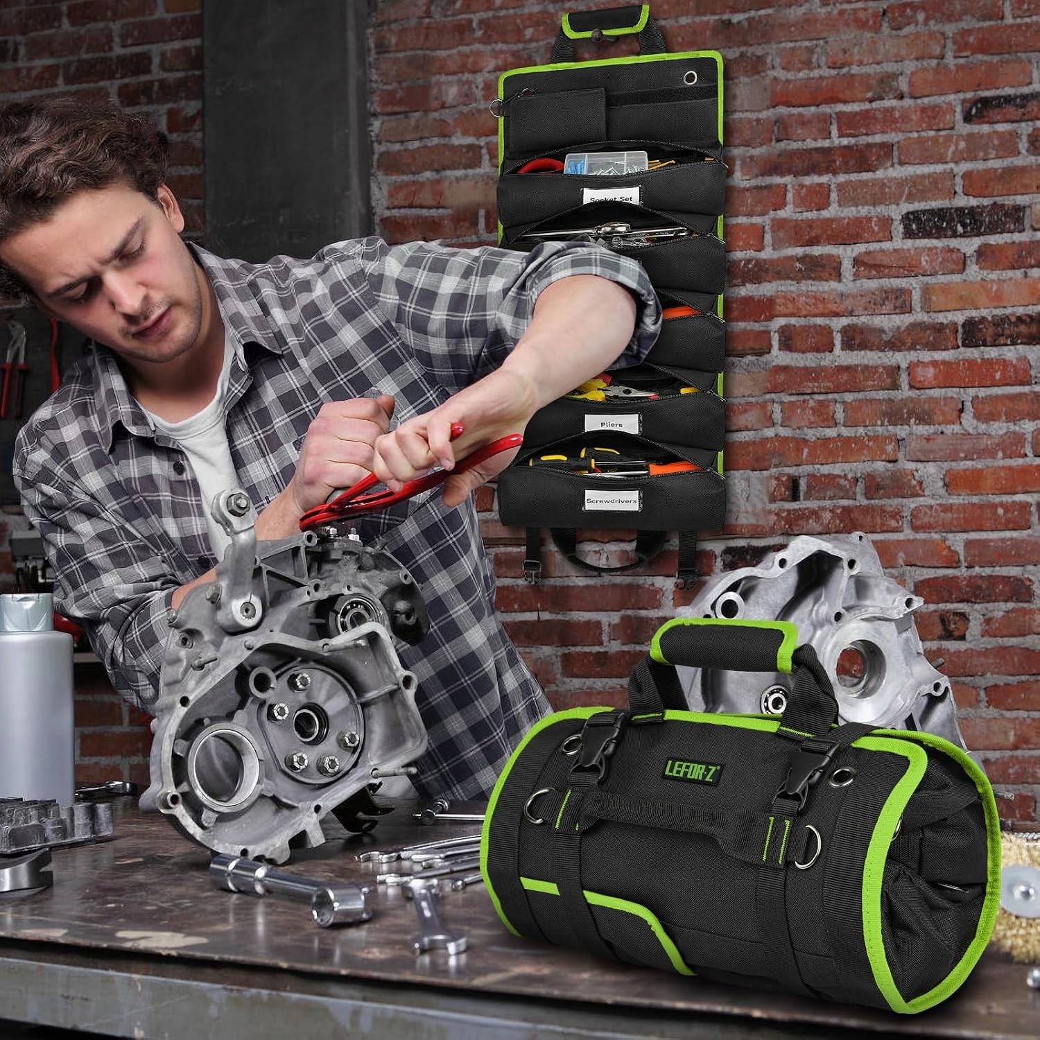 Versatile Tool Carrier Bag for Mechanics, Electricians