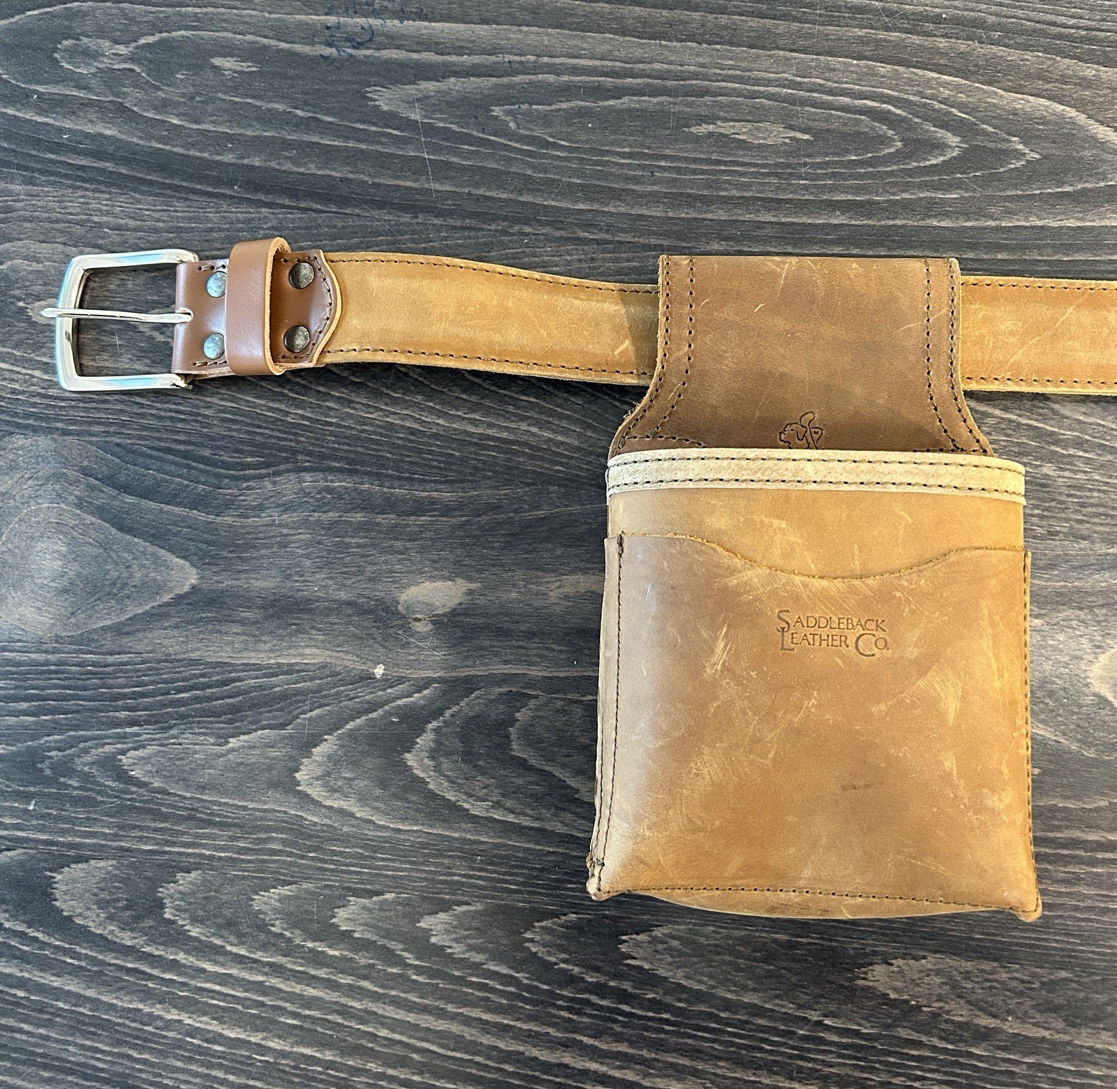 Saddleback Leather Co Tool Belt Full Grain Leather Work Belt w Pouches