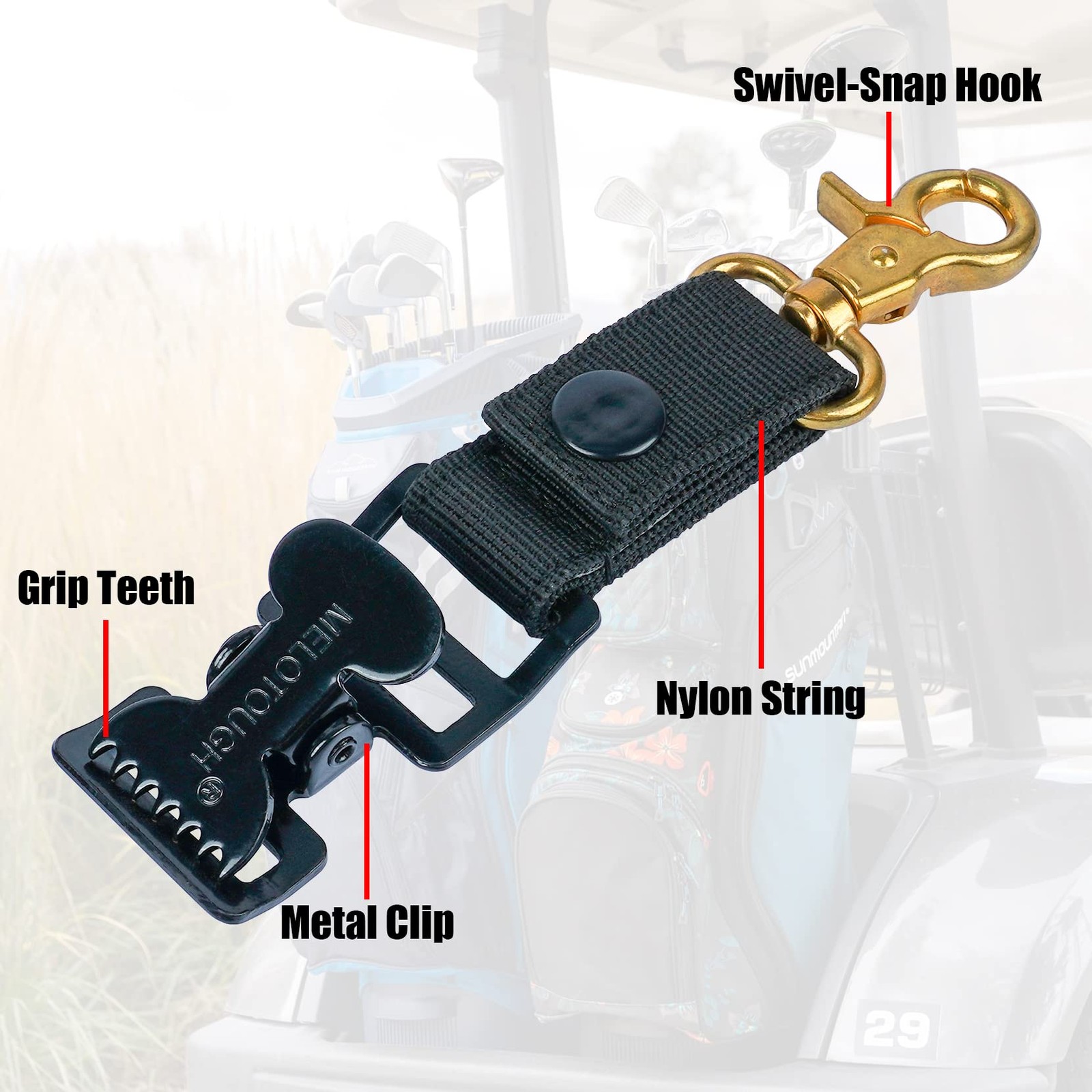 Golf Glove Holder Alligator Clips for Work Construction