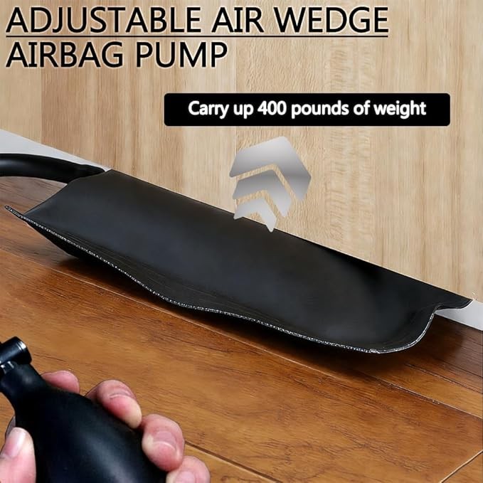 2 Pack Air Wedge Pump Bag, Thickened Inflatable Shim for Door Window Furniture