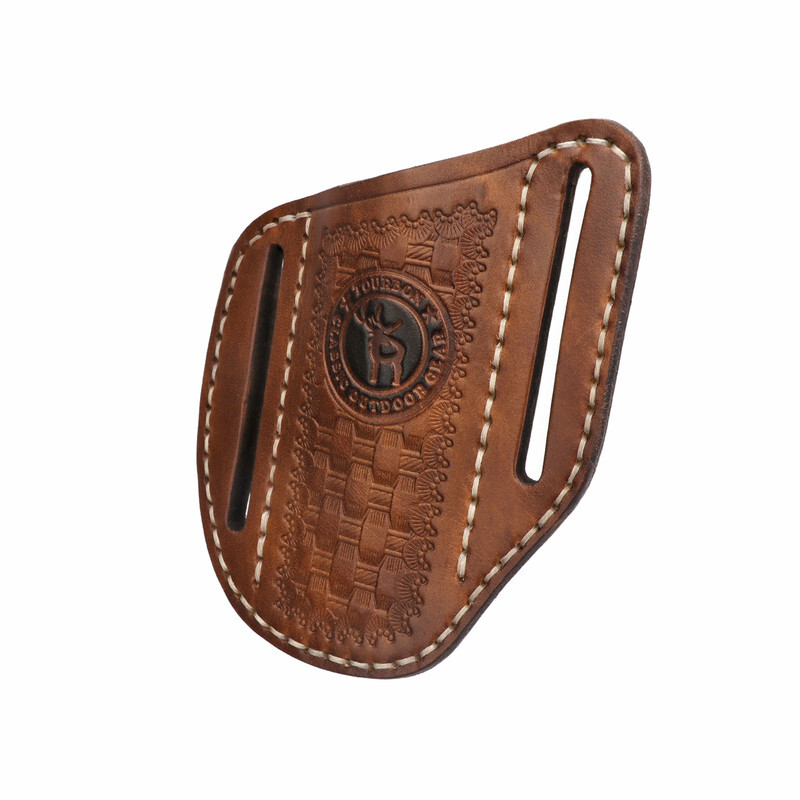TOURBON Leather Folding Knife Pocket Belt Sheath Camping Gift-Special offer