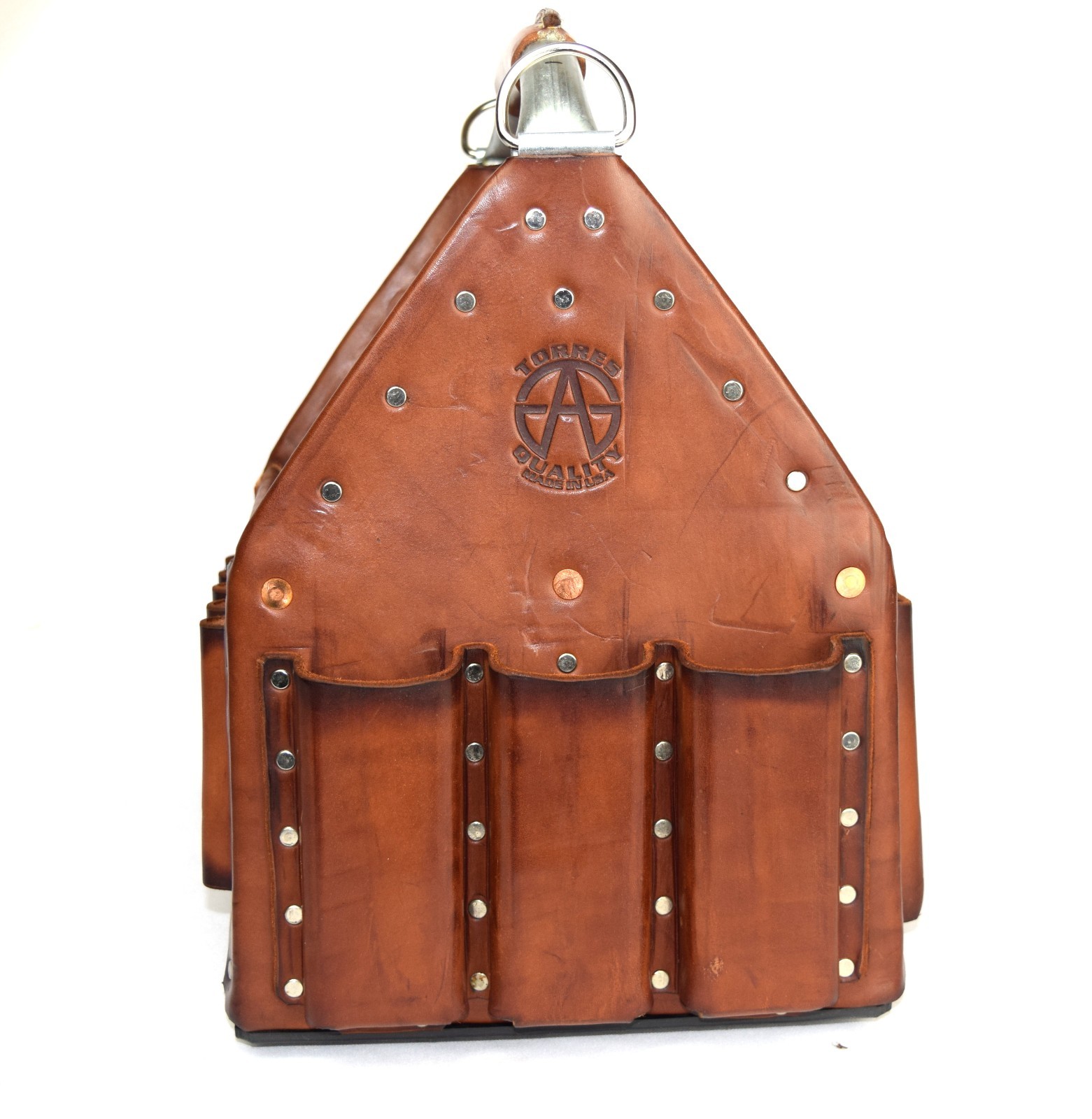 Electrician Leather Tool Bag Tuff-Tote Journeyman’s Stronghold tote 10X10 ANP