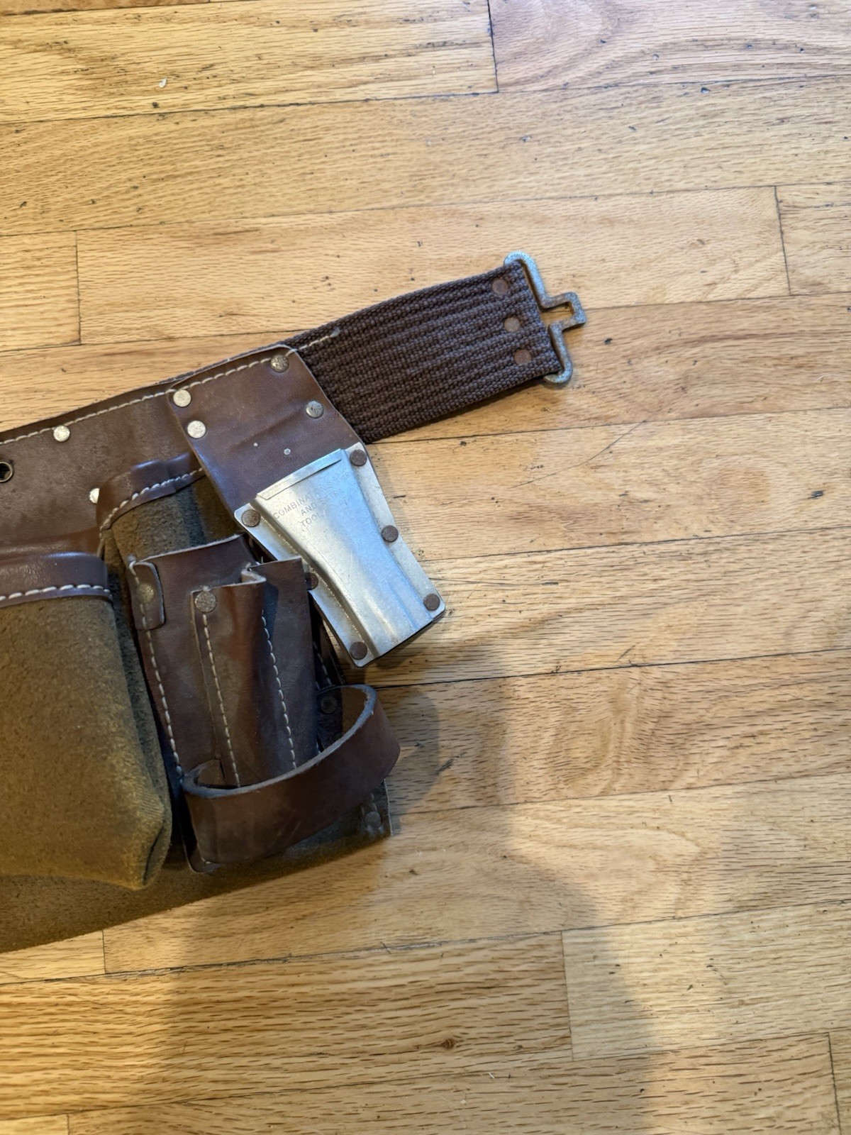 Nicholas Leather Carpenter Framing Tool Belt Apron Vintage No. 1527 USA