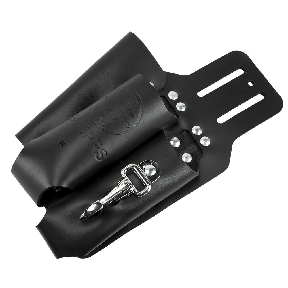 Klein Tools S5118PRS Leather Tool Holder 3 Pockets Fits Belts up to 2-Inch Wide