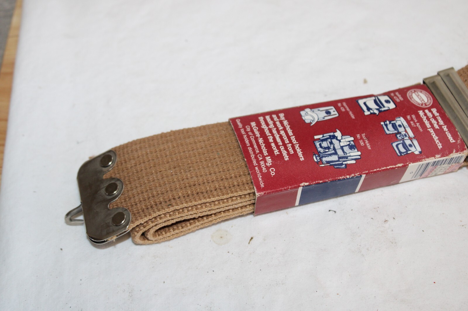 (2) COTTON WEB BELTS – McGuire-Nicholas – Fits to 48″ NEW