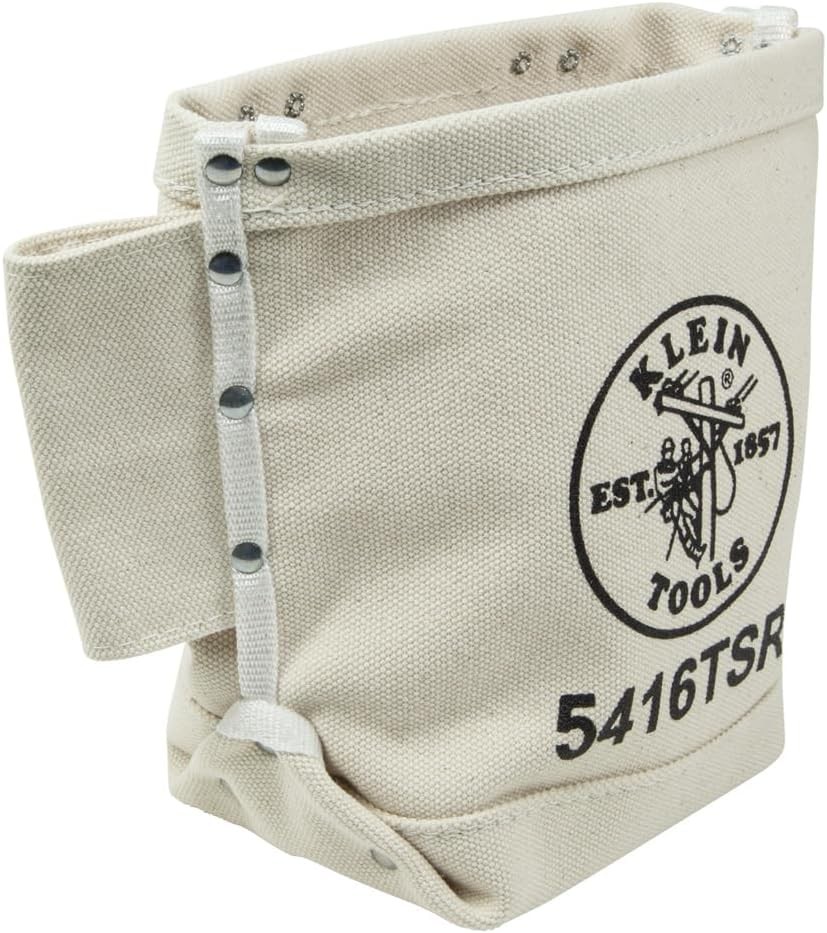 Klein Tools 5416TSR Tool Bag, Bolt Bag with Bull Pin Loops and Drain Holes, Stur