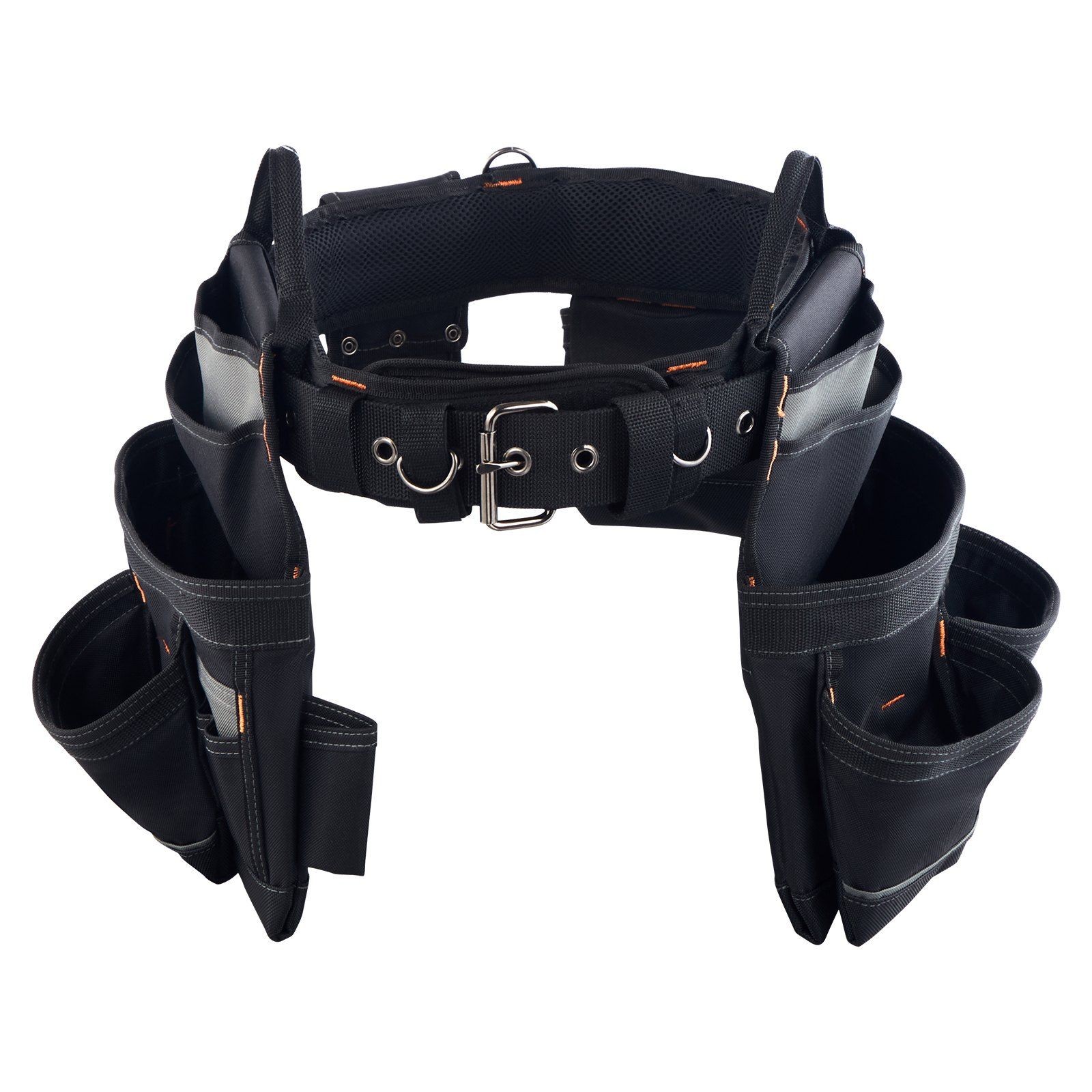 Efficient 18-Pocket Builder Belt with Anti-Slip 600D Outer Layer