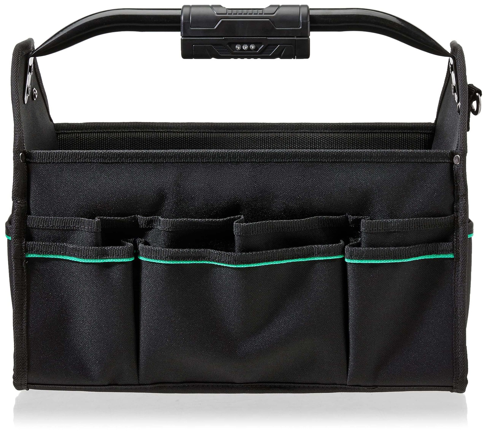 Retailer Basics Tool Bag Organizer Led Light 30 Pockets Adjustable Shoulder