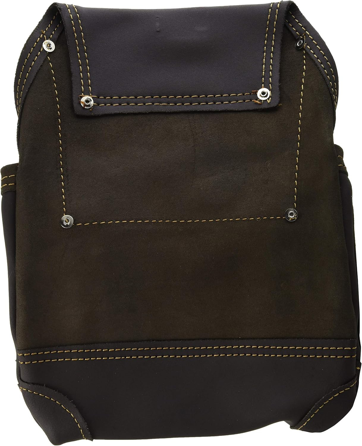 Oil Tanned Leather 10 Pocket Nail and Tool Pouch, Tan Brown (870-CC)