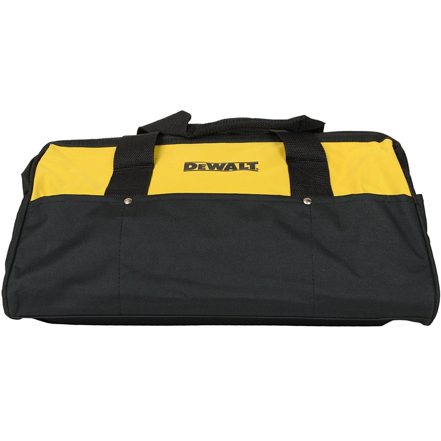 DEWALT DCBAG3 Heavy Duty Ballistic Nylon Tool Bag 20in Black Yellow 7 Pocket