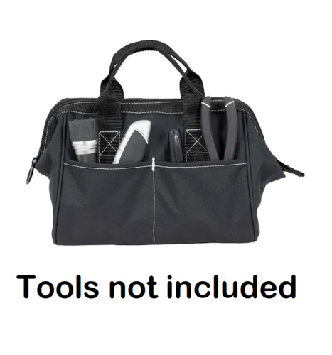 new Private Label Unbranded 12-Inch Black Tool Storage Bag