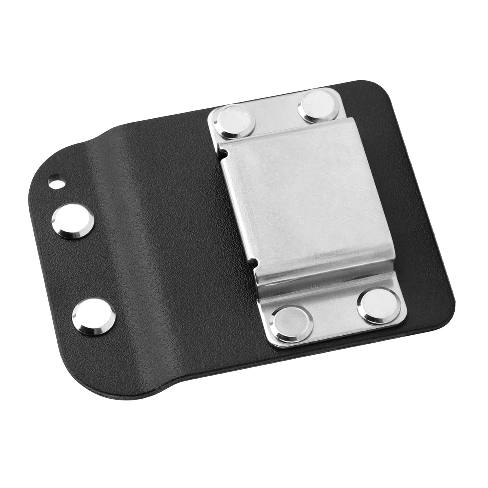 Tape Measure Holster For Belt Clip On Black Metal Nylon Tool Holder Low Profile