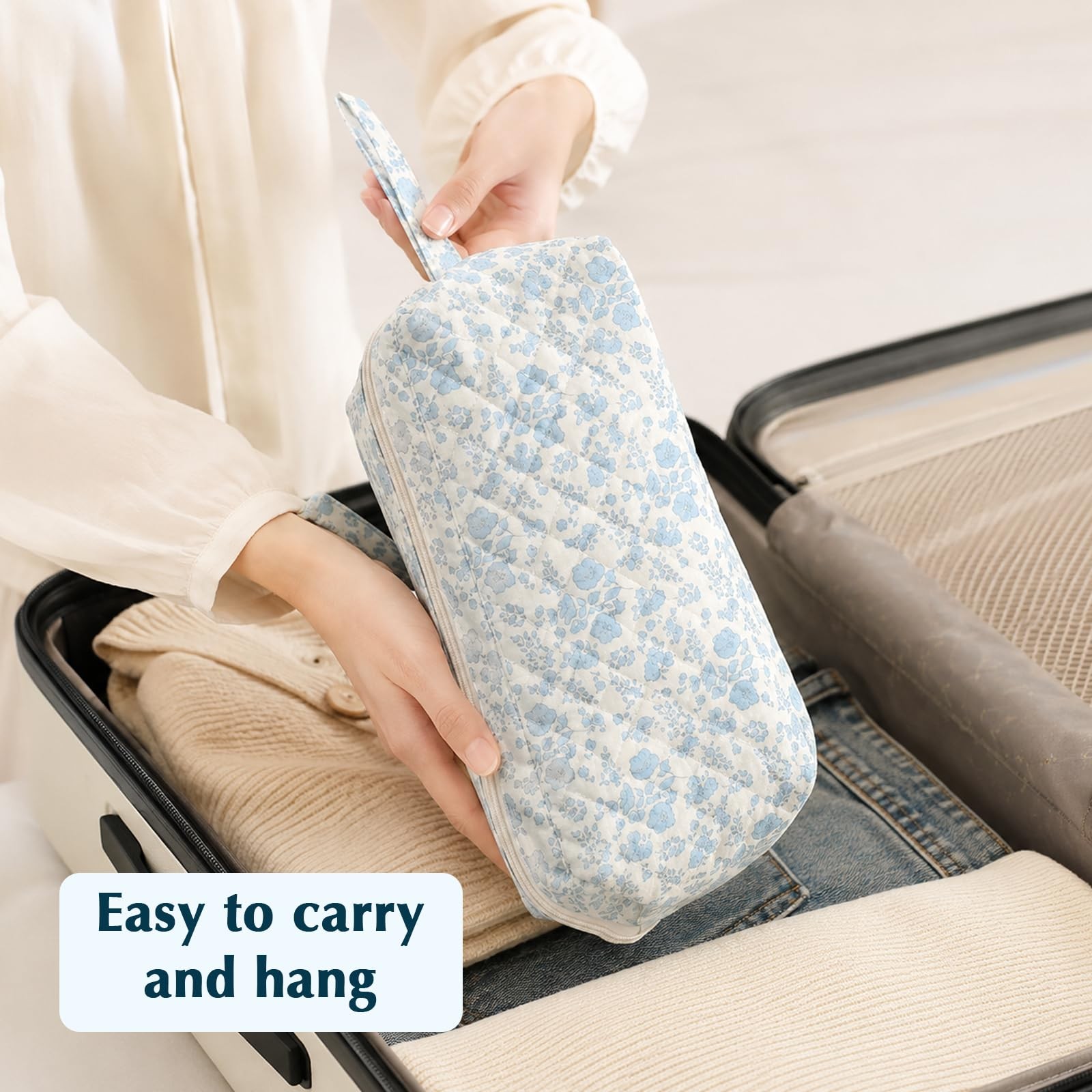 Hair Tools Travel Bag, Blue, 14.17 x 1.38 x 5.91 in