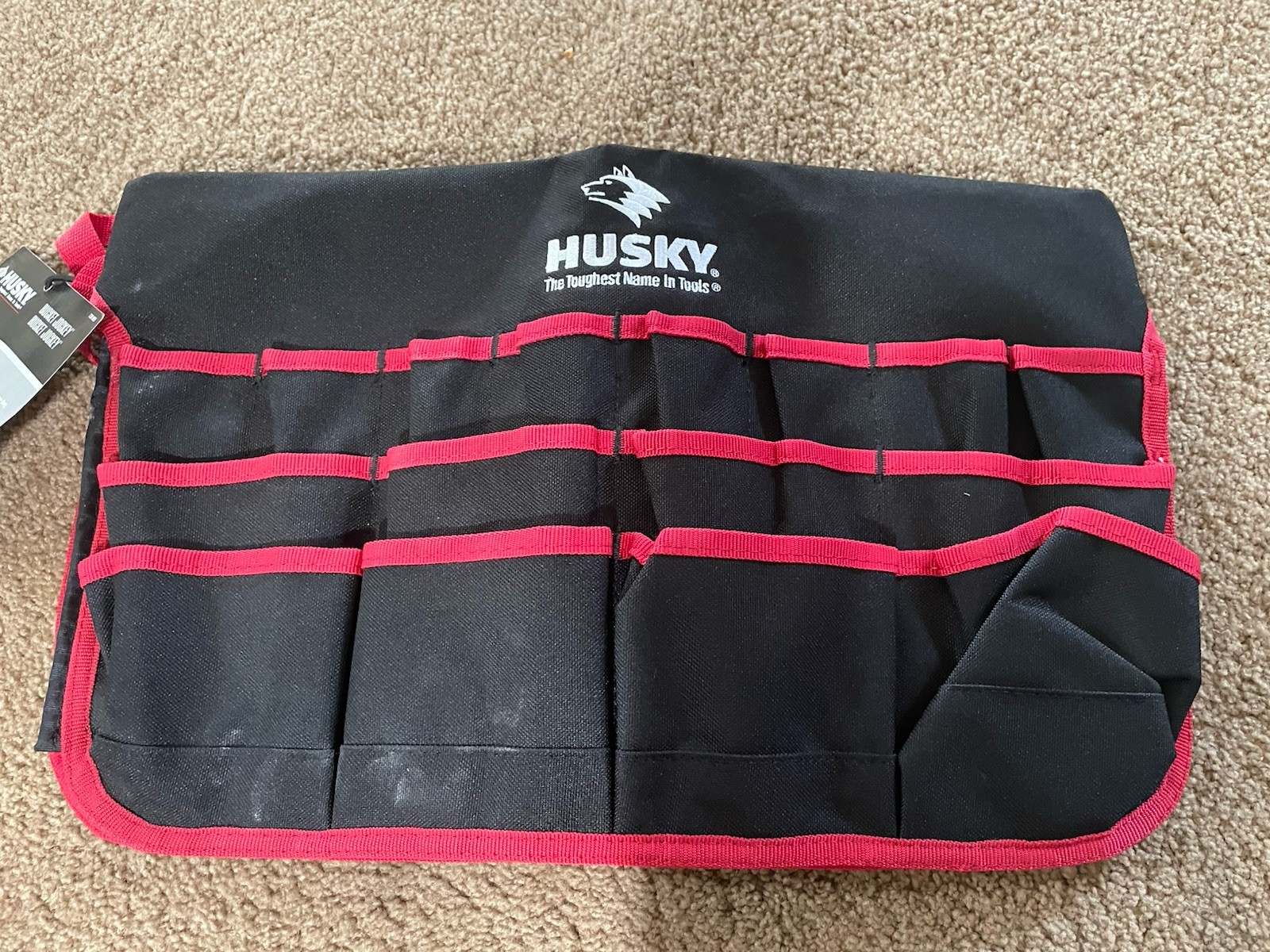 Husky Bucket Jockey with 47 Pockets Tool Bag Tool Organizer
