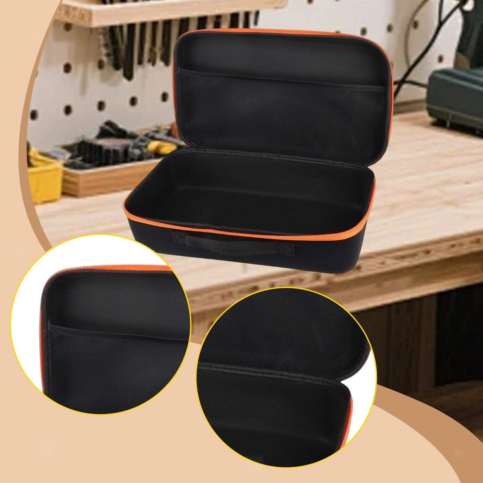 Tool Box with Handle Zipper Pouch Bag for Electrician Mechanic Dad Men Gift