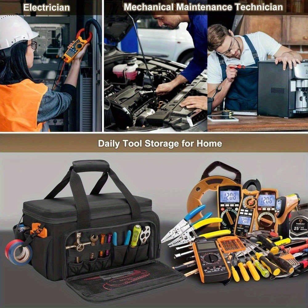 Durable Fabric Tool Bag – Anti-Abrasion Base and Multi-Purpose Organizer