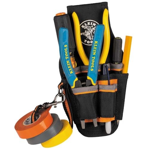 Klein Tools Small Utility Holster Pouch Tool Organizer With 9 Pockets