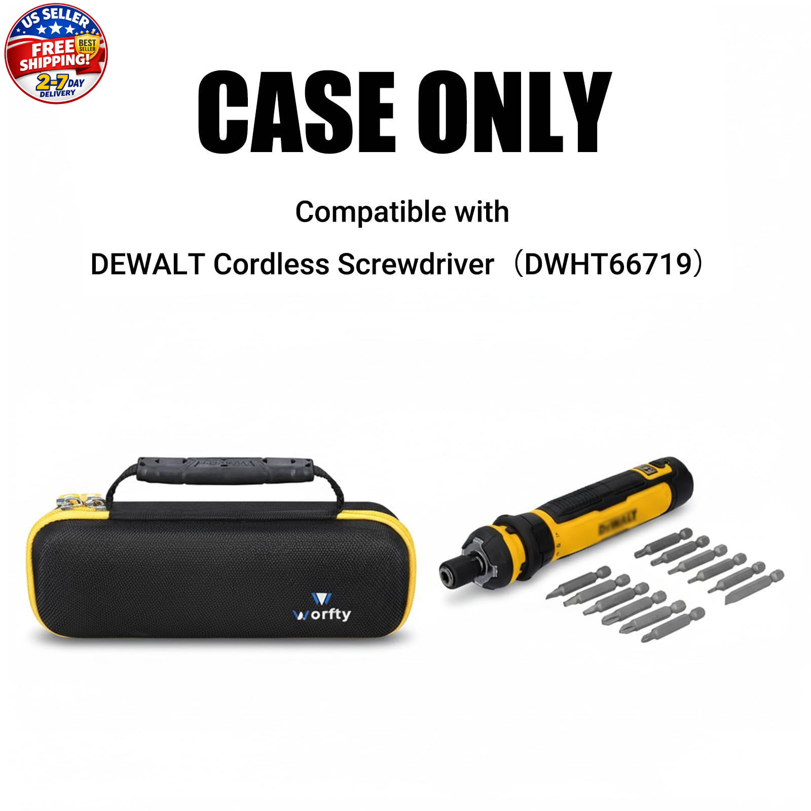 Case for DEWALT Cordless Screwdriver with FLEXDRIVE Control and Screwdriving Bit