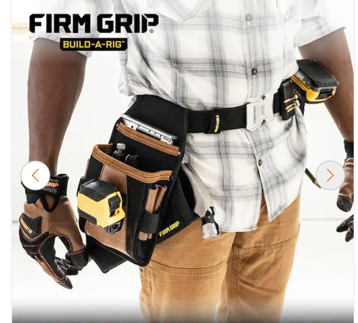 FIRM GRIP Build-A-Rig Everyday Belt Kit Utility Pouch & Hammer Sleeve- 1FG-3575